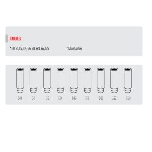 Rico 1/2 Uzun 9 Parça İç Torx E Lokma Takımı Seti - 007-Rc7014