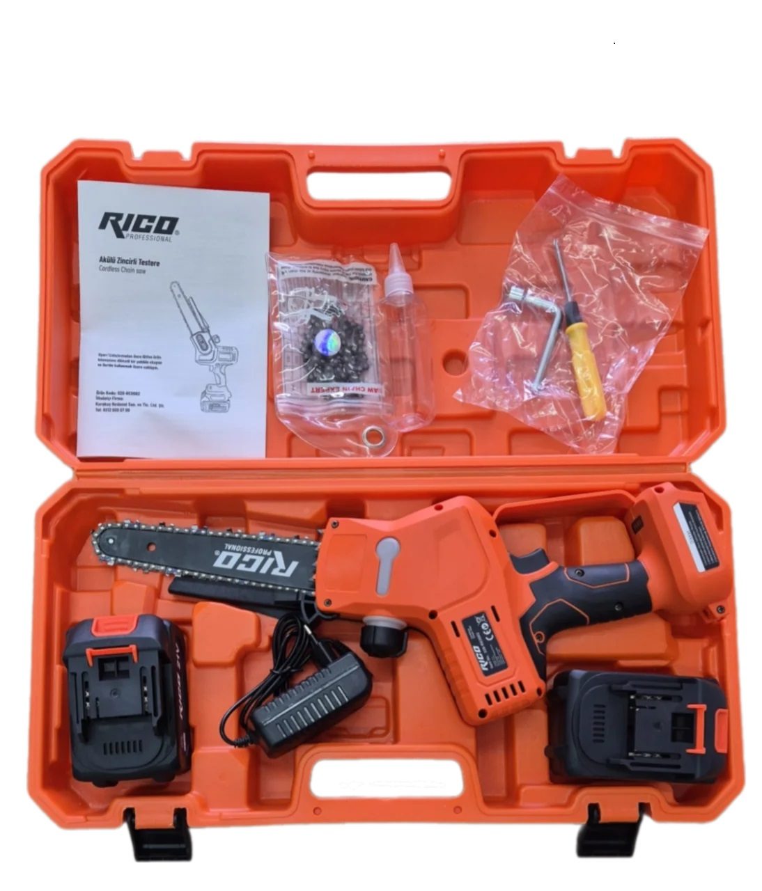 Rico Şarjlı Zincirli Testere 21V - 028-Re0002 Rico Şarjlı Zincirli Testere 21V - 028-Re0002