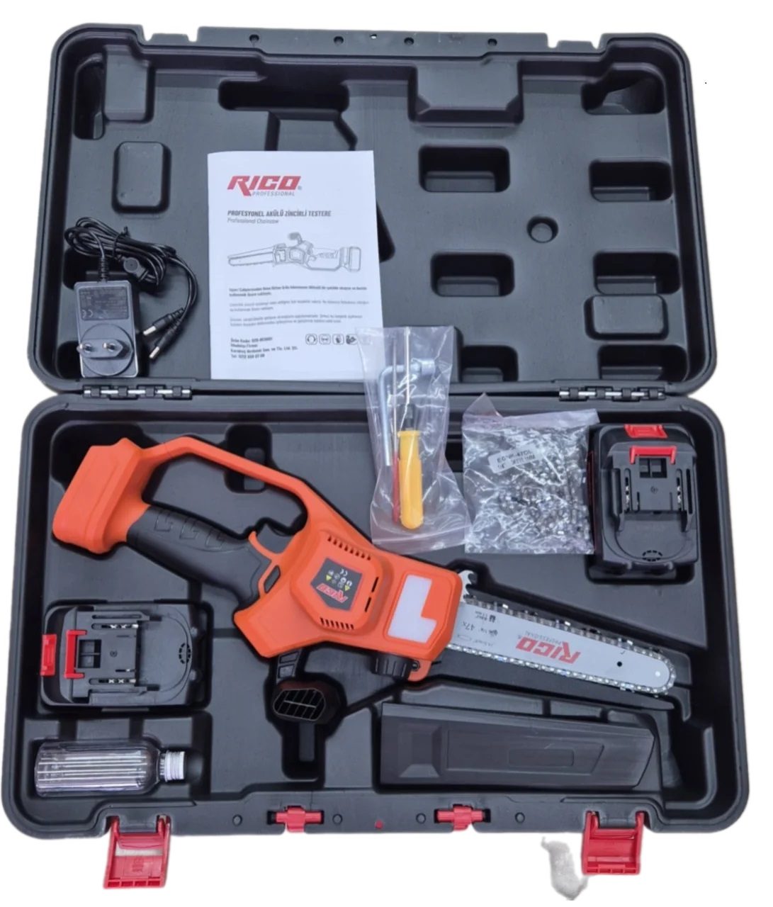 Rico Profesyonel Şarjlı Zincirli Testere - 028-Re0001 Rico Profesyonel Şarjlı Zincirli Testere - 028-Re0001