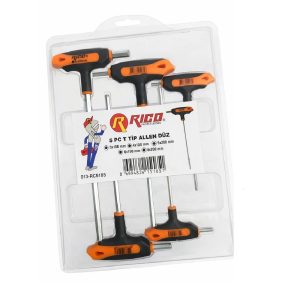 Rico T Saplı Düz Allen Alyan Anahtar Takımı - 013-Rc5185 Rico T Saplı Düz Allen Alyan Anahtar Takımı - 013-Rc5185