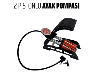 Rico Lastik Şişirme Pompası Çift Piston - 022-RC4075