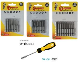 Rico Matkap Ucu-Allen-Torx Takımı Bits Uç Tutucu - KK113