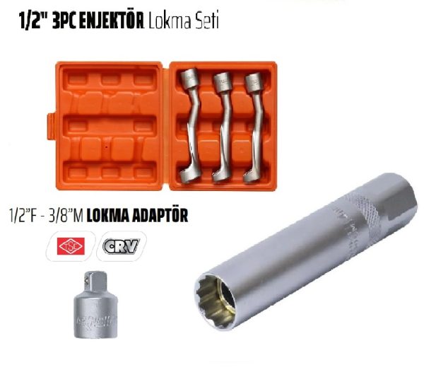 Rico 14Mm Yıldız Buji Lokması Enjektör Sensör Sökme Takımı Seti - Rc133114