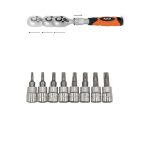Rico 1/4 Uzatmalı Cırcır 1/4 Torx Lokma Seti