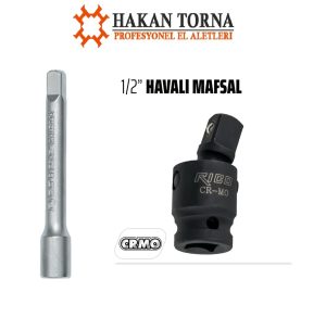 Rico 1/2 Havalı Sarhoş Mafsal 1/2 300Mm Lokma Uzatma Ara Kol - 022-30012