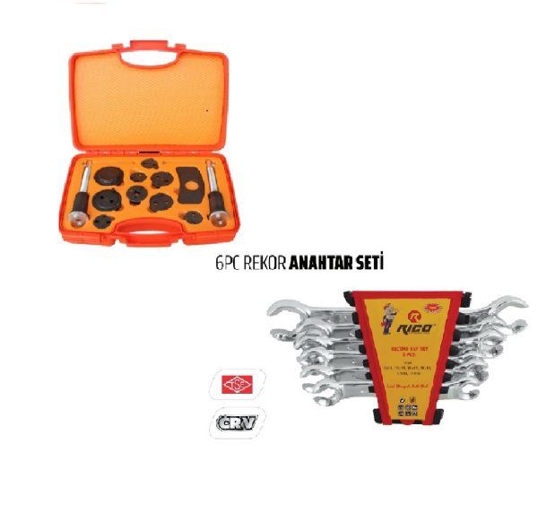 Rico Fren Piston Itme Aparatı Seti Rekor Anahtarı Seti - Kk11277