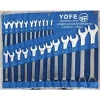 Yofe Profesyonel Kombine Düz Yıldız Anahtar Takımı Seti 22 Parça