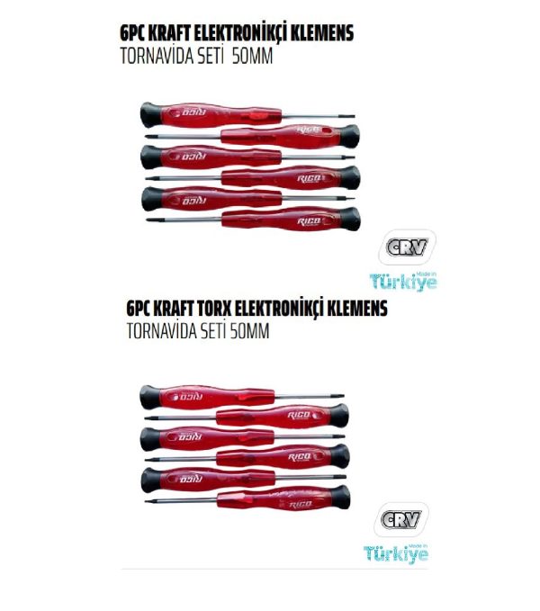 Rico Elektronikçi Torx Tornavida Seti Tornavida Takımı - KK1971-12