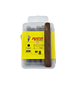 Rico 10 Adet Uzun M8 Torx Bits Uç Kaplamalı S2 Çelik - 005-KK1173