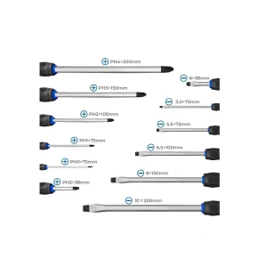 Goog Kıng Darbeli Düz Yıldız Tornavida Seti - Hks21