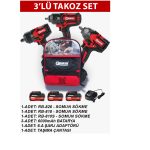 ARM 1/2 Şarjlı Somun Sökme 3/4 Şarjlı Somun Sıkma Sökme 2400Nm Takoz Set