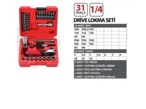 ARM 31 Parça 1/4 Mini Lokma Takımı Seti Bits Uç Seti - 141031