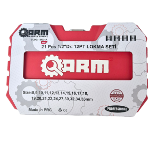 ARM 1/2 Kısa Yıldız Lokma Takımı Seti 21 Parça - 121021A