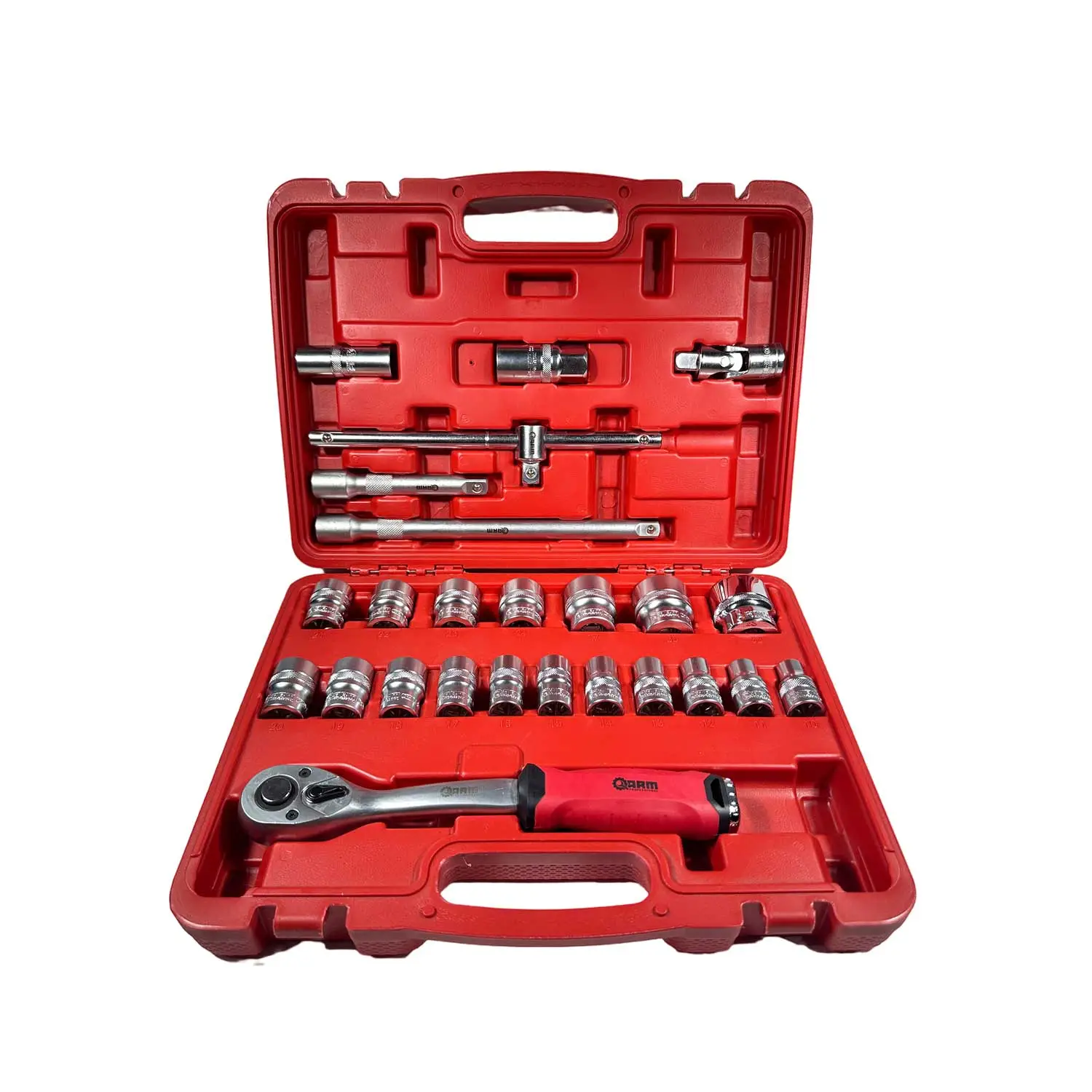 Yıldız Lokma Takımı - Arm12Y25 Arm 25 Parça 1/2 Kısa Lokma Seti 12 Köşe Yıldız Lokma Takımı