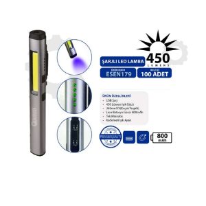 ARM Kalem Led Lamba Ultra Viyole Işık 450 Lümen ESEN179