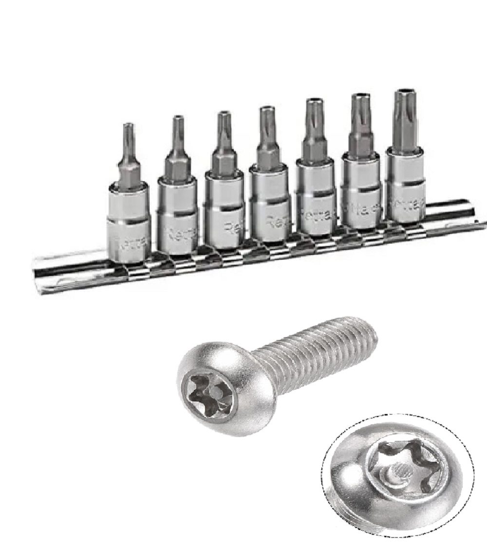 Retta 5 Köşe 1/4 Lokmalı Delikli Torx Takımı - Rtl0704 Retta 5 Köşe 1/4 Lokmalı Delikli Torx Takımı 7 Parça