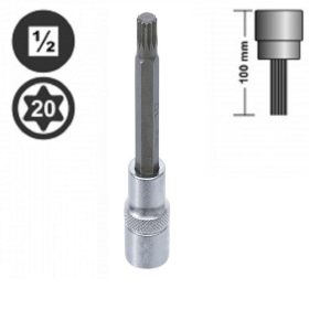 Rico 1/2 M Diş M6 Lokmalı Yıldız Lokma Bits Torx Uzun