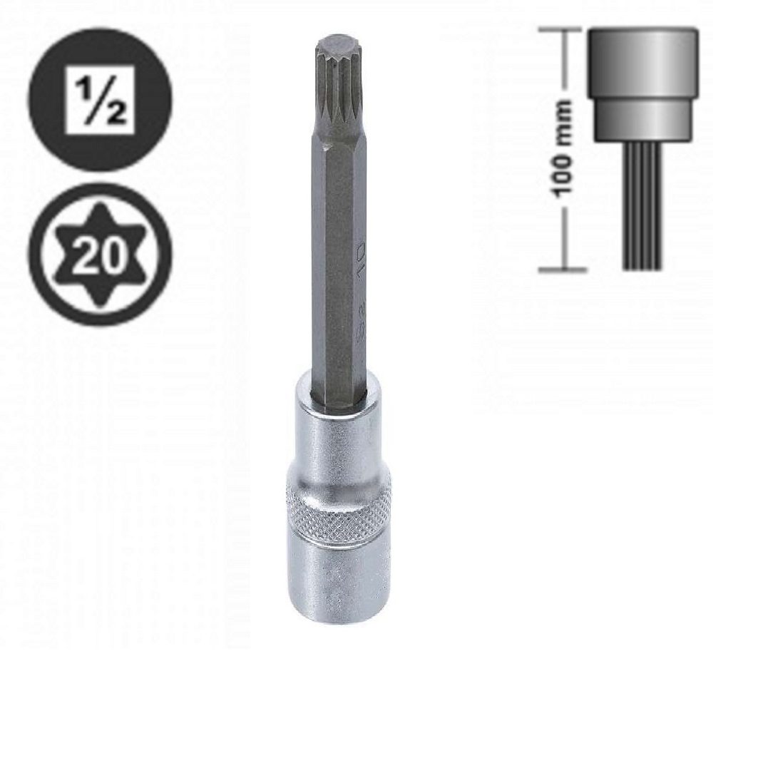 Rico 1/2 M Diş M6 Lokmalı Yıldız Lokma - 007-Rc5606 Rico 1/2 M Diş M6 Lokmalı Yıldız Lokma Bits Torx Uzun