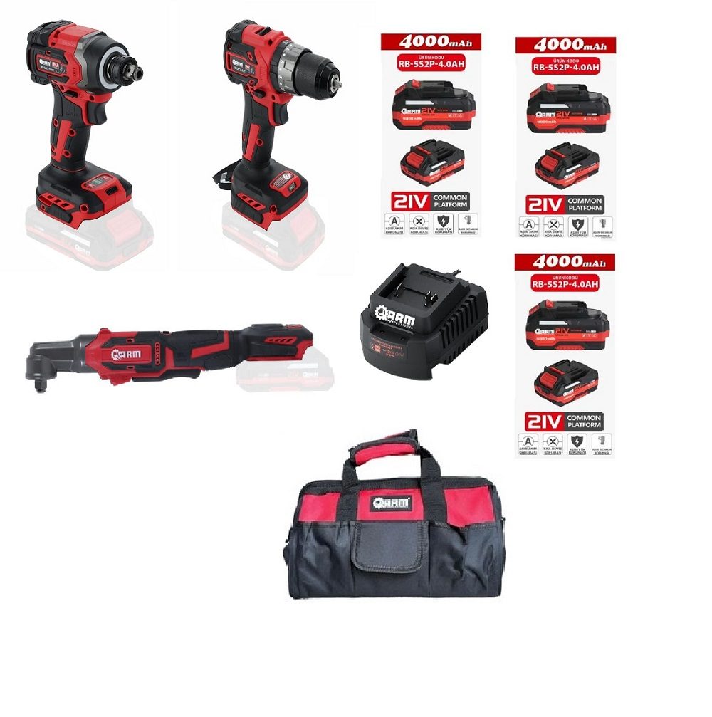 Arm 1/2 Somun Sökme Sıkma Matkap Seti - Rb804Ah Arm 1/2 Somun Sökme Sıkma Matkap Seti + Cırcır Seti (Rb-Sd2108-W / Rb-Db2102T / Rb-Jb120A)