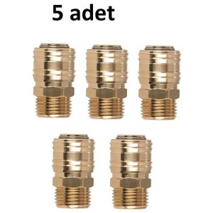 Kompresör Hava Uçları 1/2 Erkek Stoper Kompresör Kaplin