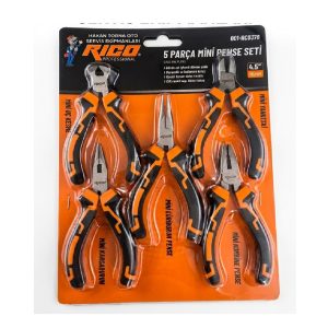 Rico Mini Pense Seti Karga burun Yan Keski Pense 5 Parça