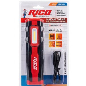 Rico 400 Lümen Şarjlı Mıknatıslı Led Lamba Işıldak Fener