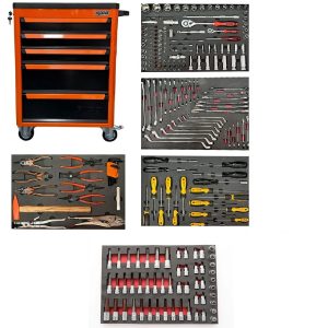 Rico Dolu Takım Arabası 238 Parça 5 Çekmeceli Kilitli