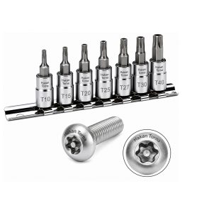 Retta 5 Köşe 1/4 Lokmalı Delikli Torx